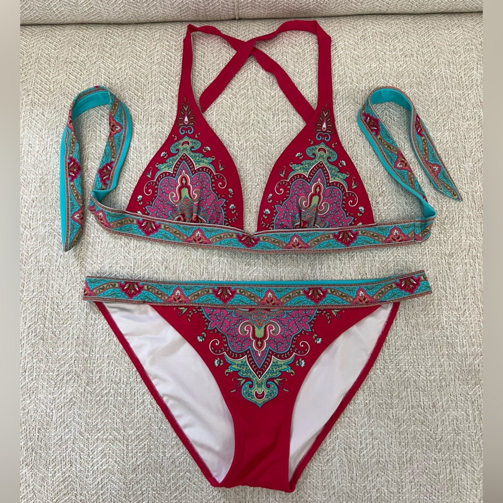 Victoria's Secret Pink and Turquoise Bikini  2 piece